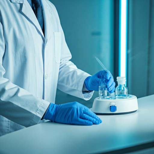 Scientist working in pharmaceutical lab
